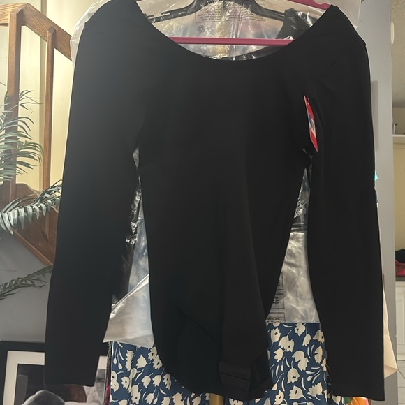 Spanx Long Sleeve Body Suit Slimming Size Small Style FS6015 Very Blac… - Picture 4 of 6